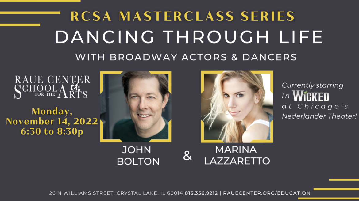 RCSA MASTERCLASS – DANCING THROUGH LIFE with John Bolton and Marina Lazzaretto