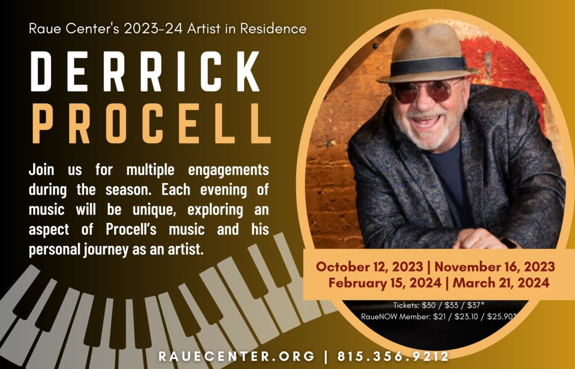 Raue Center Welcomes Derrick Procell as 2023-24 Season   Artist in Residence 