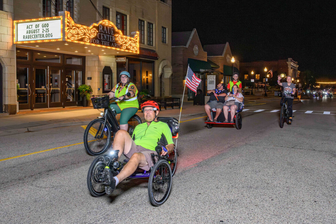 Pedal Into the Night with Raue Center’s Night Owl Bike Ride on Aug 2nd, 2025
